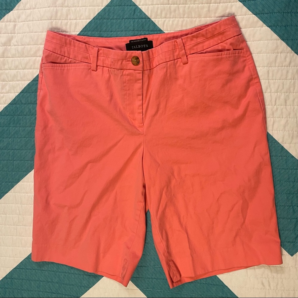 Coral Talbots The Perfect Short 9” inseam